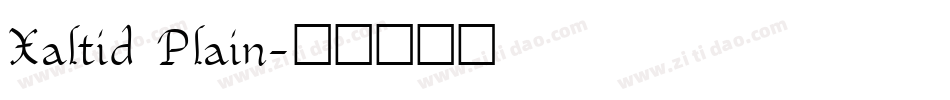 Xaltid Plain字体转换